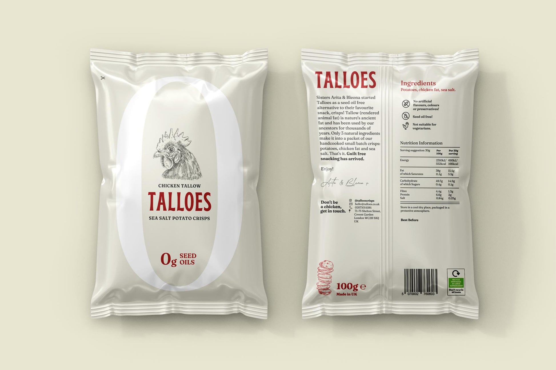 Talloes Seed Oil-Free Crisps  